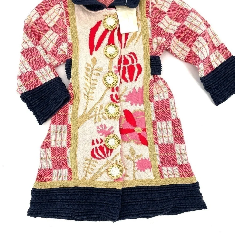 Anthropologie Lia Molly NEW Lunar New Year Kimono Knitted Sweater Jacket Dress